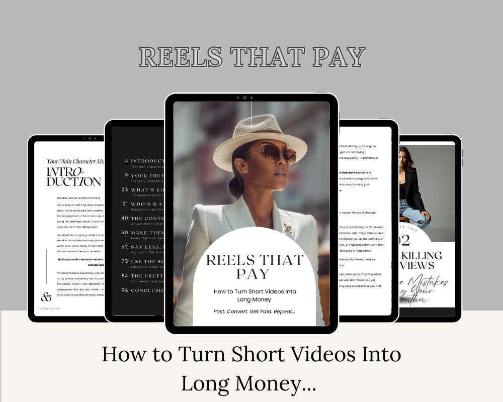 "Reels That Pay: Turn Short Videos Into Long Money" ebook