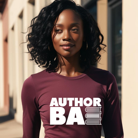 "Author Bae" Burgundy Long Sleeve Shirt