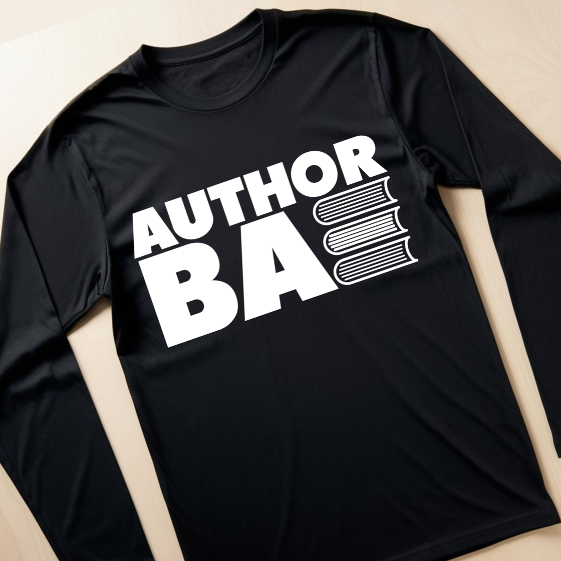"Author Bae" Black Long Sleeve Tee