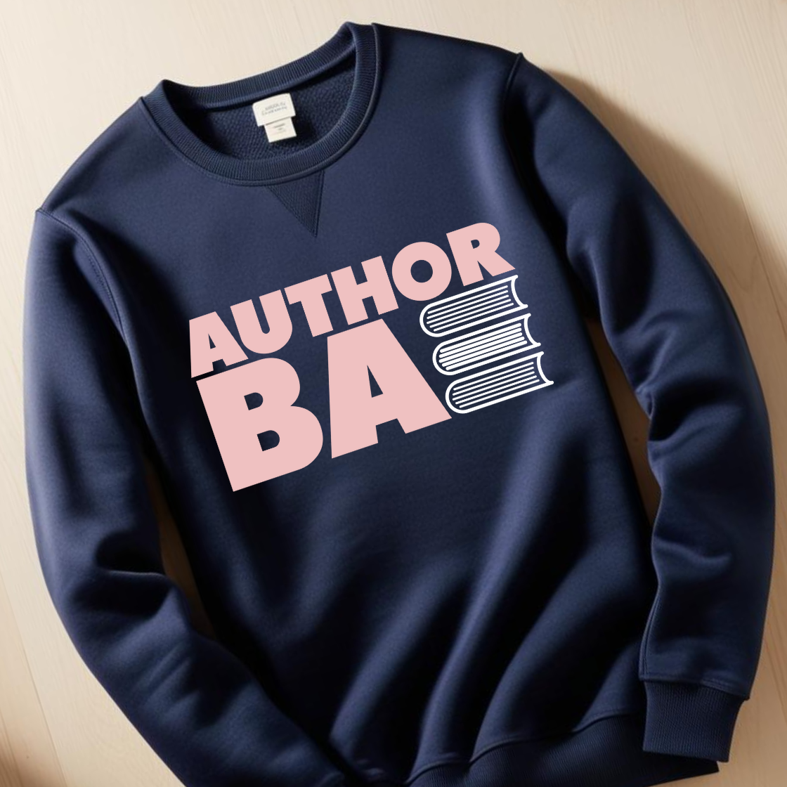 "Author Bae" Navy Long Sleeve Shirt