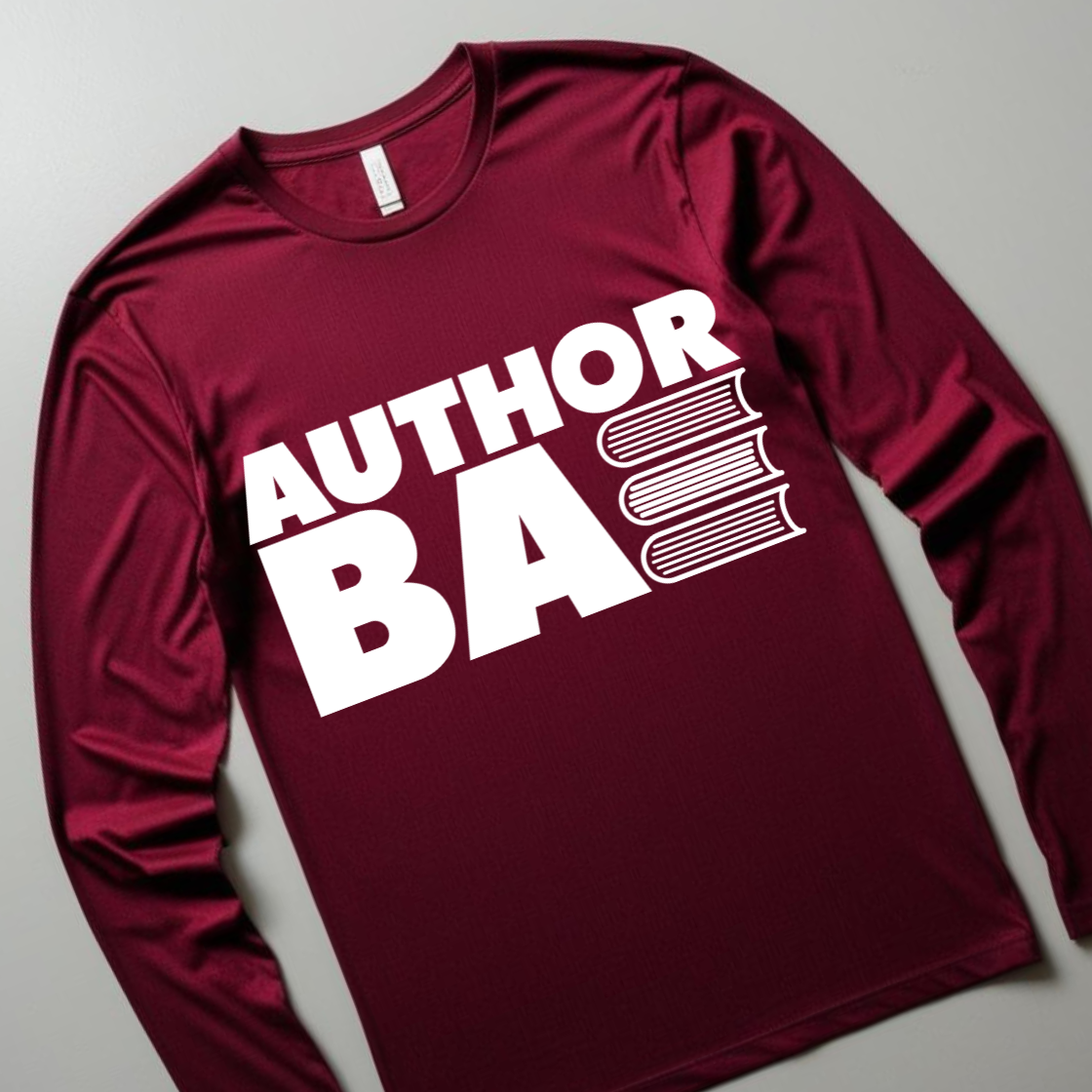 "Author Bae" Burgundy Long Sleeve Shirt