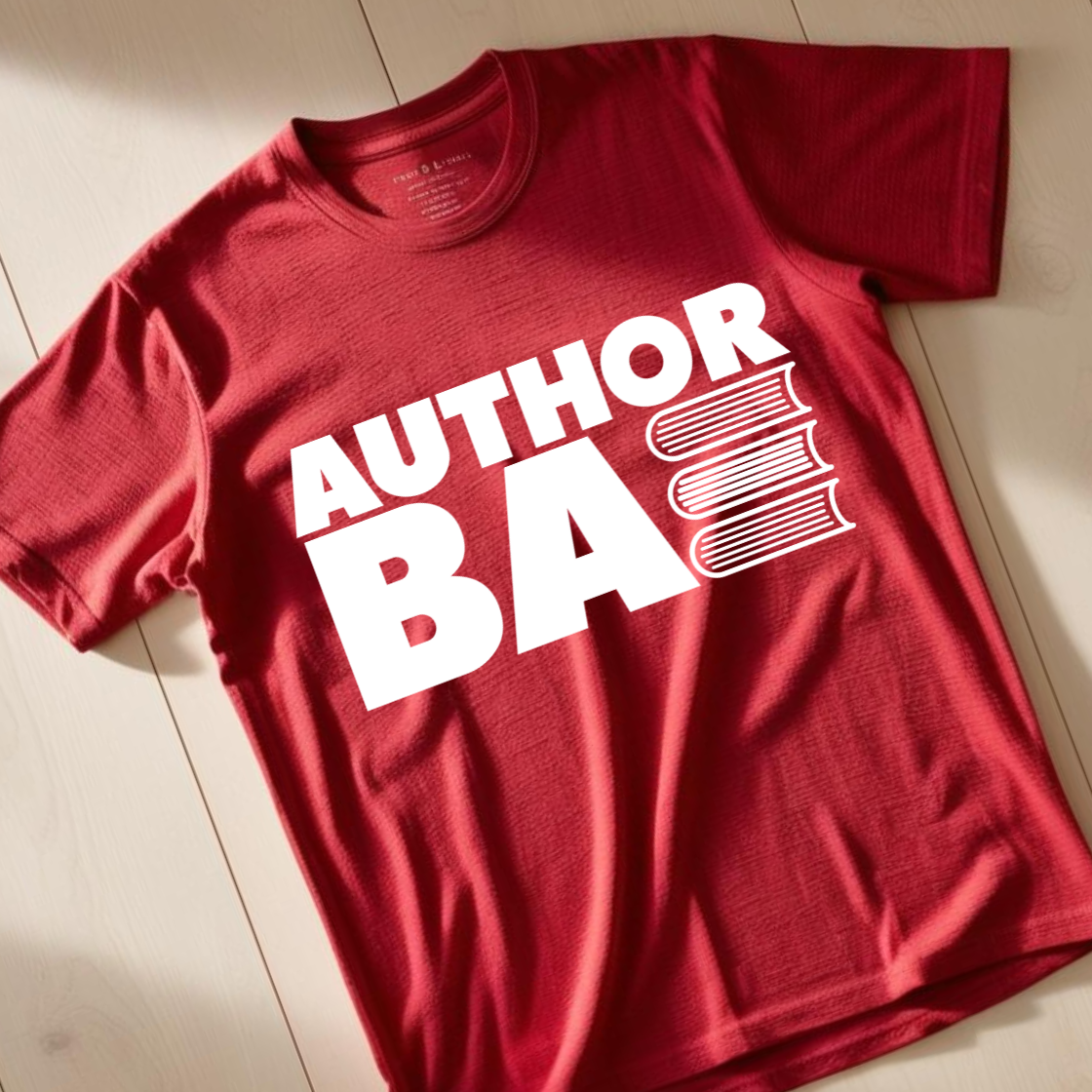 "Author Bae" Red Tee